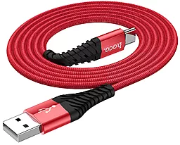 Кабель Hoco X38 Cool USB-A - Type-C 15w 3a 1м cable Red - мініатюра 4