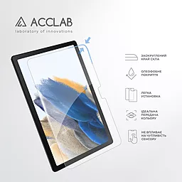 Захисне скло ACCLAB Full Glue для Samsung Tab A8 2021/X200/X205 10.5" Black - мініатюра 5