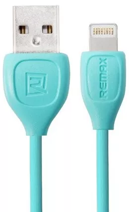 Кабель Remax RC-050i USB-A - Lightning 12w 2.4a 0.8м cable Blue - фото 1