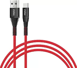 Кабель USB Intaleo CBRNYT1 28w 3a 1.2m USB Type-C cable Red