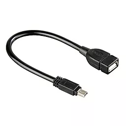 OTG-перехідник USB A - microUSB 0.2м Black - мініатюра 2