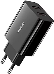 Сетевое зарядное устройство McDodo 18W 3A QC3.0 2xUSB-A Black (CH-8910)