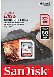 Карта пам'яті SanDisk SDHC 32GB Ultra Class 10 UHS-I U1 (SDSDUN4-032G-GN6IN) - мініатюра 4
