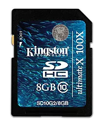 Карта памяти Kingston SDHC 8GB Class 10 UHS-I U1 (SD10V/8GB)