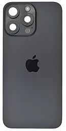 Задняя крышка корпуса Apple iPhone 15 Pro Max с корпусной рамкой и шлейфом беспроводной зарядки, Original (снят с телефона) Black Titanium - фото Задняя крышка корпуса Apple iPhone 15 Pro Max с корпусной рамкой и шлейфом беспроводной зарядки, Original (снят с телефона) Black Titanium