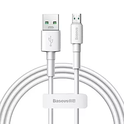 USB Кабель Baseus Mini 4A 2M micro USB Cable White (CAMSW-E02)