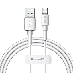 Кабель Baseus Mini USB-A - micro USB 20w 4a 2м cable White (CAMSW-E02) - фото Кабель Baseus Mini USB-A - micro USB 20w 4a 2м cable White (CAMSW-E02)