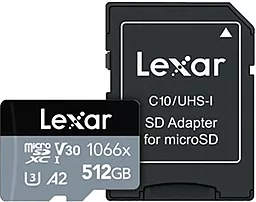 Карта памяти Lexar microSDXC 512GB class 10 UHS-I 1066x Series (LMS1066512G-BNANG)