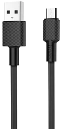 Кабель Hoco X29 Superior Style USB-A - micro USB 10w 1м cable Black - фото Кабель Hoco X29 Superior Style USB-A - micro USB 10w 1м cable Black