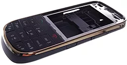 Корпус для Nokia 202 Asha з клавіатурою Black - мініатюра 2
