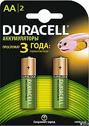 Аккумулятор Duracell AA (R6) 2450mAh 1шт - миниатюра 2