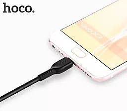 Кабель USB Hoco X13 Easy Charge 3M micro USB Cable Black - миниатюра 2
