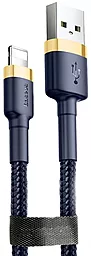 Кабель Baseus Cafule USB-A - Lightning 12w 2.4a 0.5м cable Gold/Blue (CALKLF-AV3) - фото Кабель Baseus Cafule USB-A - Lightning 12w 2.4a 0.5м cable Gold/Blue (CALKLF-AV3)