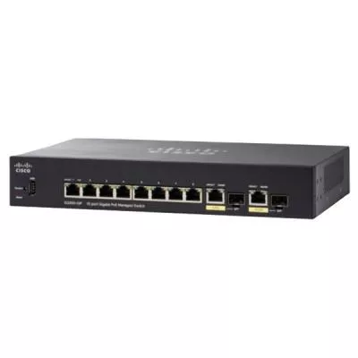 Коммутатор (свитч) Cisco SG350-10P-K9-EU - фото 1