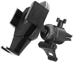 Держатель с беспроводной зарядкой Macally Car Vent Mount Holder with Wireless Qi Black (MVENTQI)