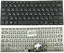 Клавіатура для ноутбуку Asus X430 series без рамки Black