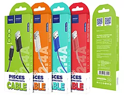 Кабель Hoco X24 Pisces USB-A - micro USB 12w 2.4a 1м cable Red - миниатюра 4 Кабель Hoco X24 Pisces USB-A - micro USB 12w 2.4a 1м cable Red - миниатюра 4