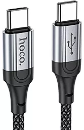Кабель Hoco X102 Fresh USB Type-C - Type-C 60w 3a 1м PD cable Black - фото Кабель Hoco X102 Fresh USB Type-C - Type-C 60w 3a 1м PD cable Black