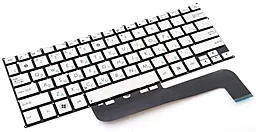 Клавіатура для ноутбуку Asus UX21 UX21A срібляста