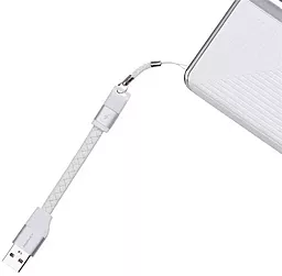Кабель USB Momax Elite Link Pro 12w 2.4a 0.1m Lightning cable white (DL1W) - миниатюра 3