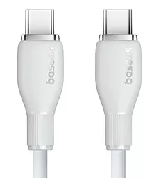 Кабель USB PD Baseus Pudding Series Fast Charging 100w 5a 2m Type-C - Type-C cable white