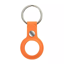 Чехол-брелок ArmorStandart для AirTag Silicone Ring with Button Orange (ARM59154)