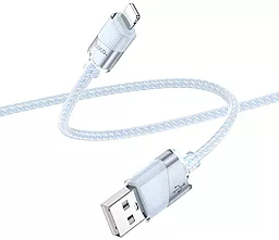 Hoco U132 USB-A - Lightning 12w 2.4a 1.2м cable Sky Blue - мініатюра 2 Hoco U132 USB-A - Lightning 12w 2.4a 1.2м cable Sky Blue - мініатюра 2