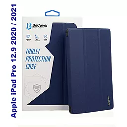 Чехол для планшета BeCover Soft TPU с креплением Apple Pencil для Apple iPad Pro 12.9" 2018, 2020, 2021  Deep Blue (706775)