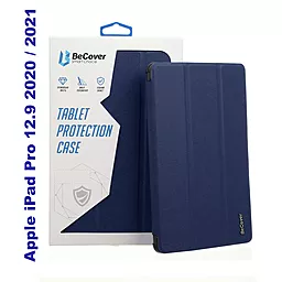 Чехол для планшета BeCover Soft TPU с креплением Apple Pencil для Apple iPad Pro 12.9" 2018, 2020, 2021 Deep Blue (706775) - фото Чехол для планшета BeCover Soft TPU с креплением Apple Pencil для Apple iPad Pro 12.9" 2018, 2020, 2021 Deep Blue (706775)