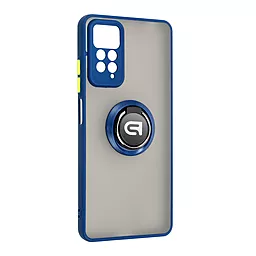 Чехол ArmorStandart Frosted Matte Ring для Xiaomi Redmi Note 12 Pro 4G Navy Blue (ARM68384) - фото Чехол ArmorStandart Frosted Matte Ring для Xiaomi Redmi Note 12 Pro 4G Navy Blue (ARM68384)