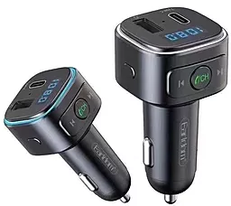 Автомобильное зарядное устройство Earldom ET-M52 18w PD/QC3.0 USB-C/USB-A ports car charger black - миниатюра 2