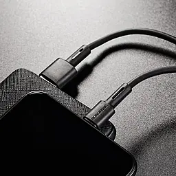 Кабель Borofone BX31 Silicone USB-A - Lightning 12w 2.4a 1м cable Black - миниатюра 4 Кабель Borofone BX31 Silicone USB-A - Lightning 12w 2.4a 1м cable Black - миниатюра 4