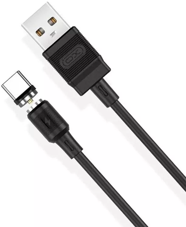 Кабель XO NB187 Magnetic USB-A - Type-C 10.5w 1м cable Black - фото 2
