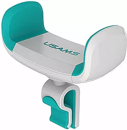Держатель Usams US-ZJ004 USAMS Car Mobile Holder - C Series White Green - фото Держатель Usams US-ZJ004 USAMS Car Mobile Holder - C Series White Green