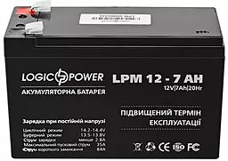 Акумуляторна батарея Logicpower LPM 12V 7Ah AGM (LP3862)