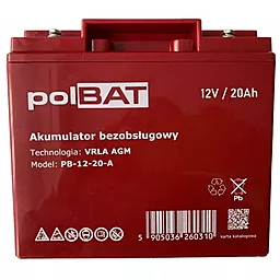 Акумуляторна батарея PolBAT 12V 20Ah AGM (PB-12-20-A)