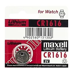 Батарейки Maxell CR1616 1шт 3 V