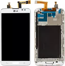 Дисплей LG G Pro Lite (D680, D682) с тачскрином и рамкой, White - фото Дисплей LG G Pro Lite (D680, D682) с тачскрином и рамкой, White