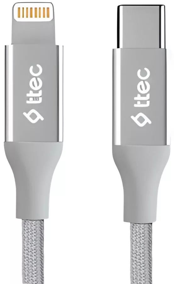 Кабель Ttec 2DK41G USB Type-C - Lightning 18w 3a 1.5м PD сable Silver - фото 1