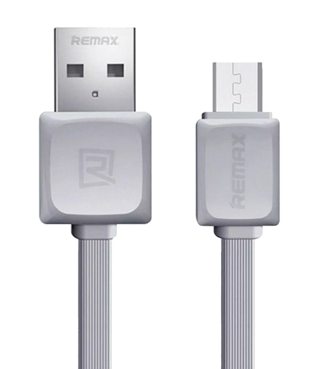 Кабель Remax Pro USB-A - micro USB 12w 2.4a 1м cable Grey (RC-129m) - фото 1