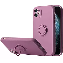 Чехол Epik TPU Candy Ring Full Camera для Apple iPhone 12 (6.1")  Лиловый / Lilac Pride