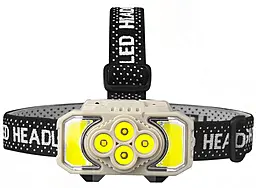 Налобный фонарик Bailong Police HX-815S-4XPE+2COB motion sensor (1x18650) - фото Налобный фонарик Bailong Police HX-815S-4XPE+2COB motion sensor (1x18650)