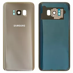 Задняя крышка корпуса Samsung Galaxy S8 G950 со стеклом камеры Original Maple Gold - фото Задняя крышка корпуса Samsung Galaxy S8 G950 со стеклом камеры Original Maple Gold