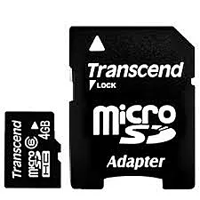 Карта пам'яті Transcend microSDHC 4GB Class 6 + SD-адаптер (TS4GUSDHC6) - фото Карта пам'яті Transcend microSDHC 4GB Class 6 + SD-адаптер (TS4GUSDHC6)