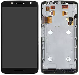 Дисплей Motorola Moto X Play (XT1561, XT1562, XT1563, XT1564) с тачскрином и рамкой, оригинал, Black