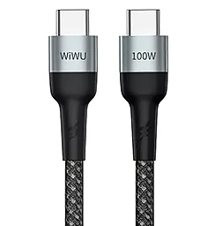 Кабель USB PD WIWU F15 100w 5a 1.5m USB Type-C - Type-C cable black