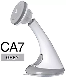 Тримач магнітний Hoco CA7 Magnet White / Grey - фото Тримач магнітний Hoco CA7 Magnet White / Grey