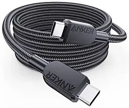 Кабель Anker USB Type-C to Type-C 240w 5a 0.9м PD cable Black (A81D5H11) - фото Кабель Anker USB Type-C to Type-C 240w 5a 0.9м PD cable Black (A81D5H11)