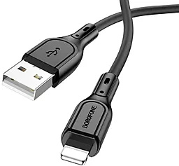 Кабель Borofone BX66 USB-A - Lightning 12w 2.4a 1м cable Black - фото Кабель Borofone BX66 USB-A - Lightning 12w 2.4a 1м cable Black