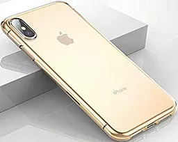Чехол Baseus Simplicity Apple iPhone XS Max Transparent Gold (ARAPIPH65-B0V) - миниатюра 2